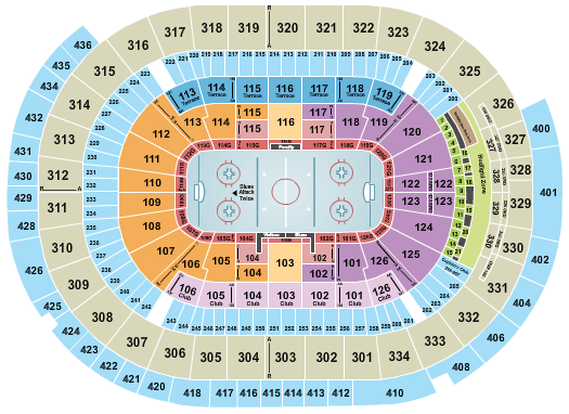 Enterprise Center Blues Seating Chart